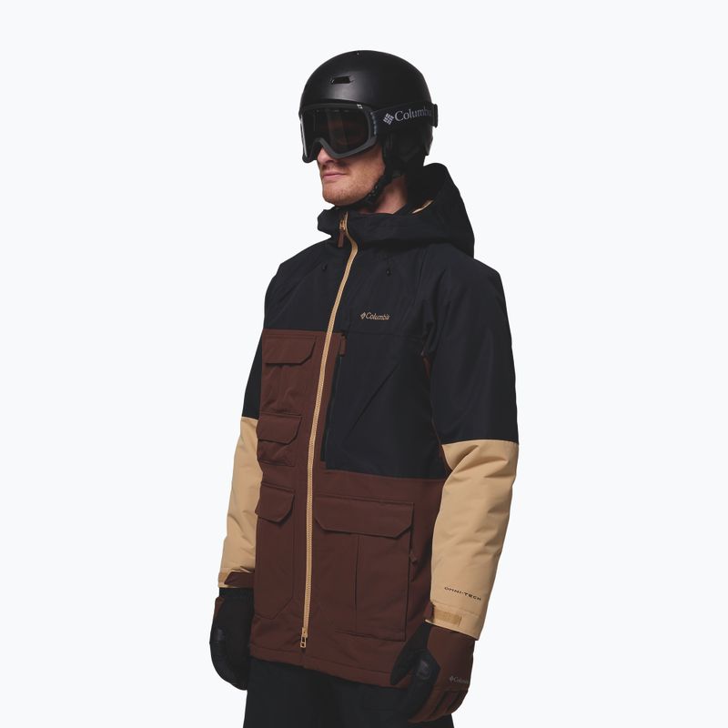 Мъжко яке за сноуборд Columbia Coreshot tobacco/black/canoe 4