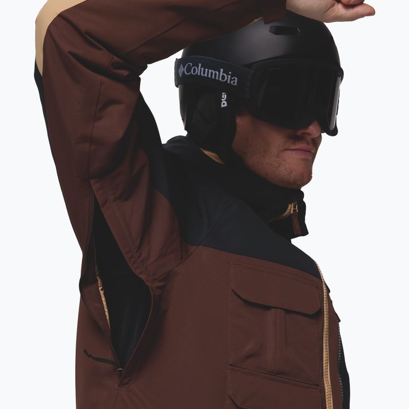 Мъжко яке за сноуборд Columbia Coreshot tobacco/black/canoe 8