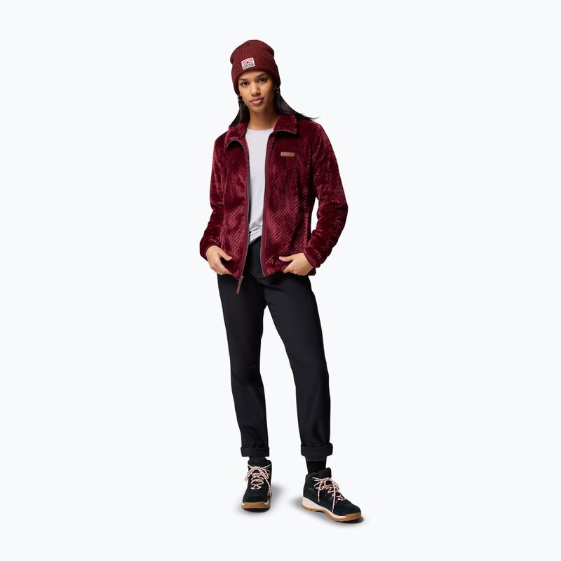Дамски суитшърт Columbia Fire Side II Sherpa Full Zip rich wine 2
