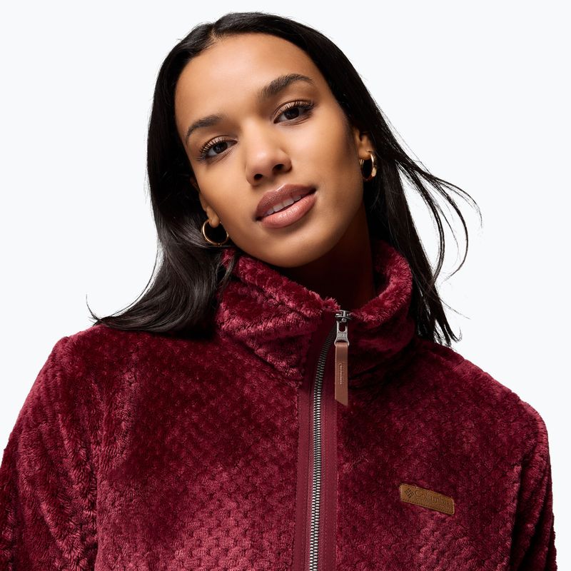 Дамски суитшърт Columbia Fire Side II Sherpa Full Zip rich wine 6
