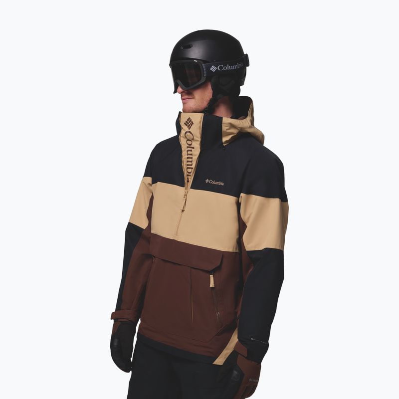 Мъжко яке за сноуборд Columbia Coreshot Shell Anorak tobacco/canoe/black 4