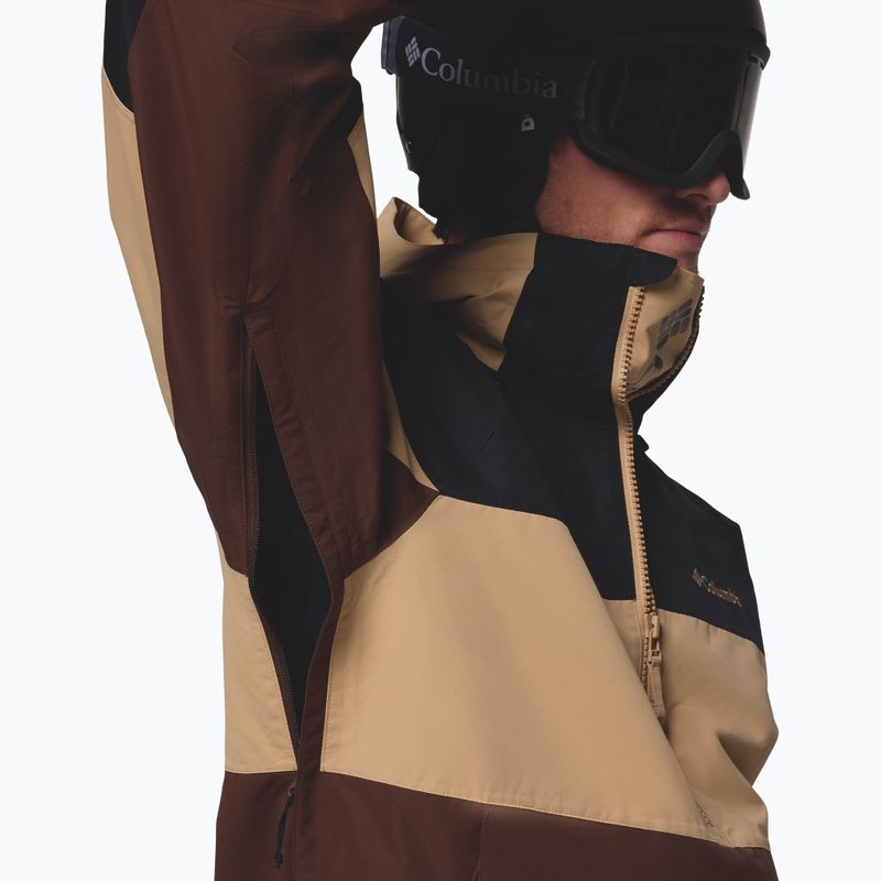 Мъжко яке за сноуборд Columbia Coreshot Shell Anorak tobacco/canoe/black 8