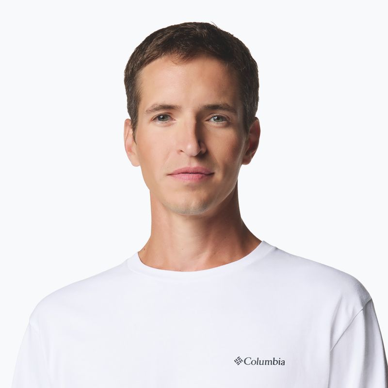 Мъжки суитшърт Columbia Explorers Canyon white/branded blanket 5