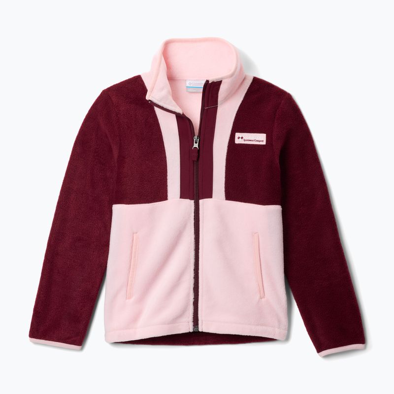 Мъжки суичър Columbia Back Bowl II Full Zip rich wine/satin pink