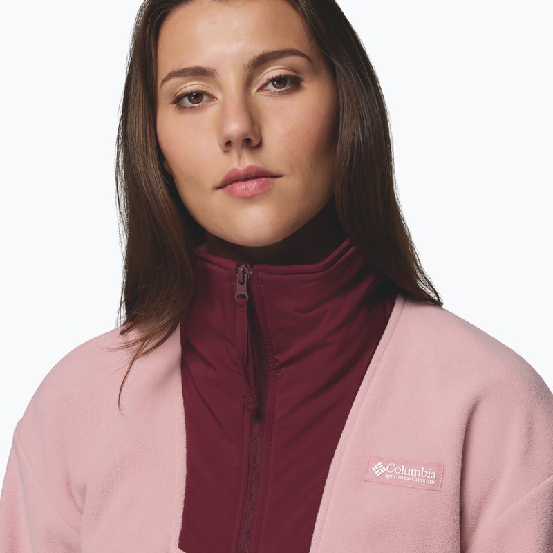 Дамски суитшърт Columbia Sequoia Grove Full Zip eraser pink/rich wine 6