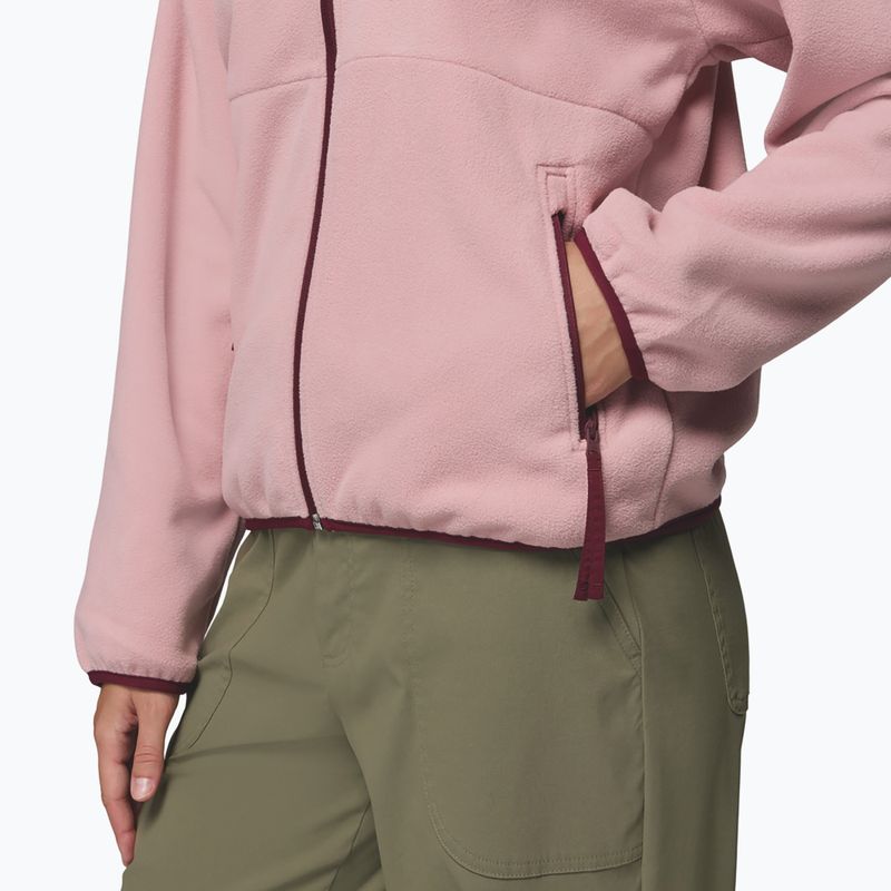 Дамски суитшърт Columbia Sequoia Grove Full Zip eraser pink/rich wine 7