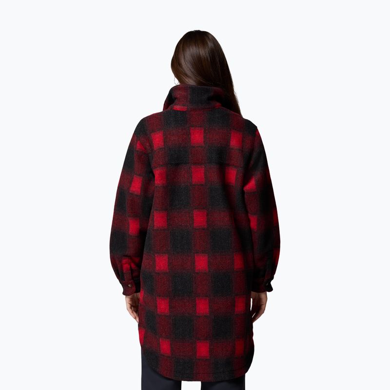Дамска риза Columbia Wildbest Venture Long Fleece Coat mountain red blurred ombre 3