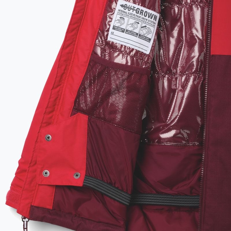 Детско скиорско яке Columbia Alpine Action III rich wine melange/mountain red 3
