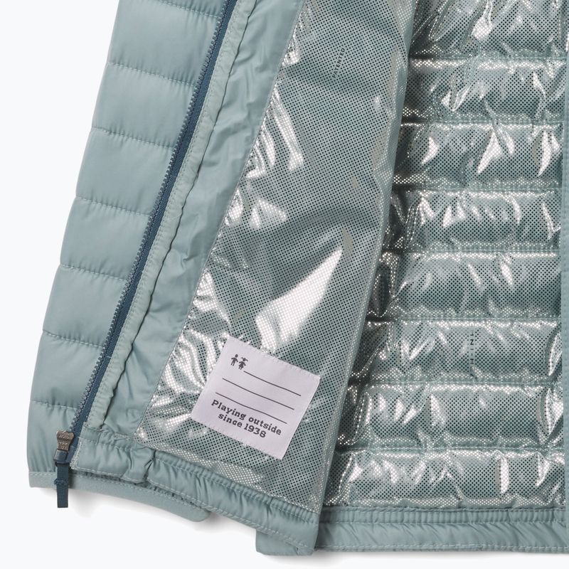 Детско подплатено яке Columbia Powder Lite II Hooded crushed blue 3