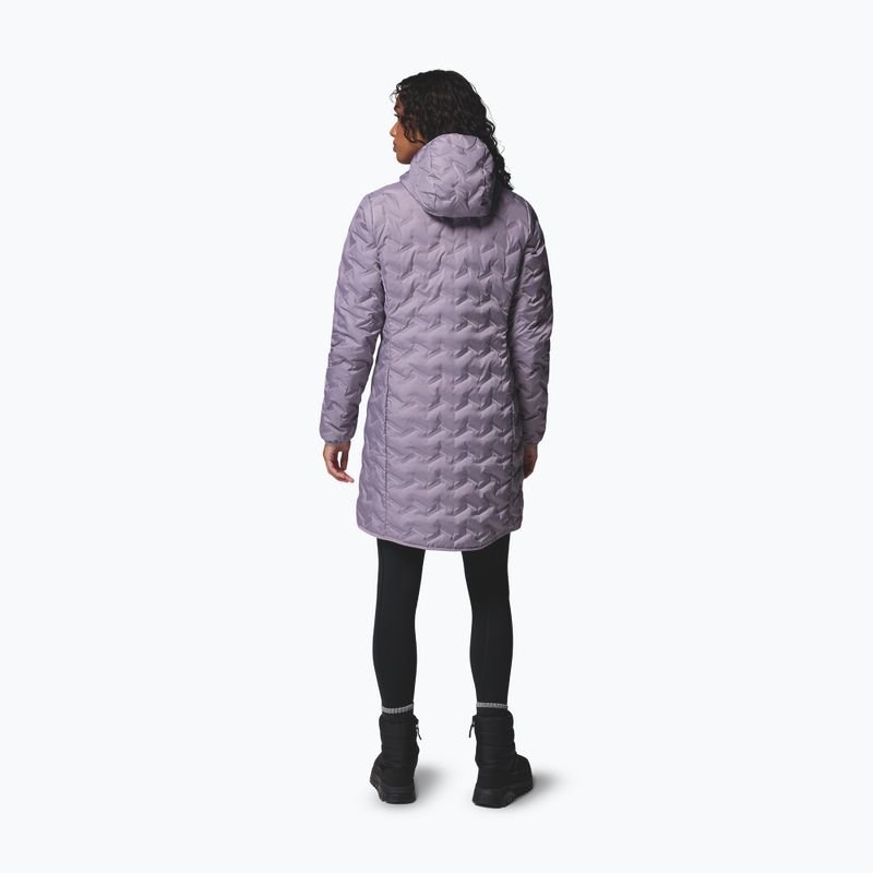 Дамско дълго пухено яке Columbia Delta Ridge II Long Down shale purple 3