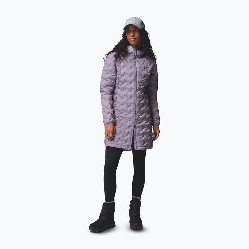 Дамско дълго пухено яке Columbia Delta Ridge II Long Down shale purple 4