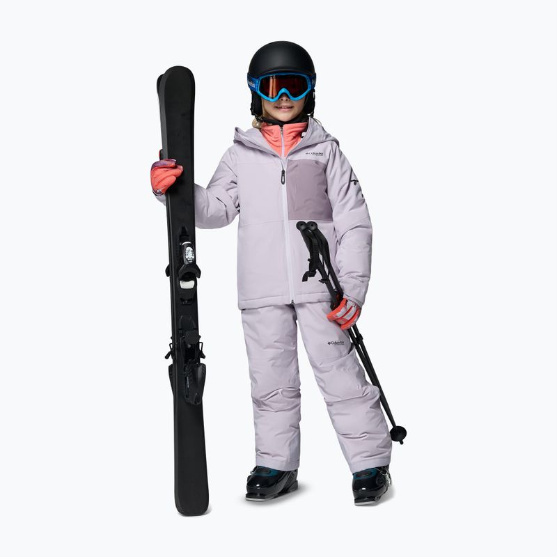 Детски скиорски панталони Columbia Holcomb Grove Bib lavender pearl 2