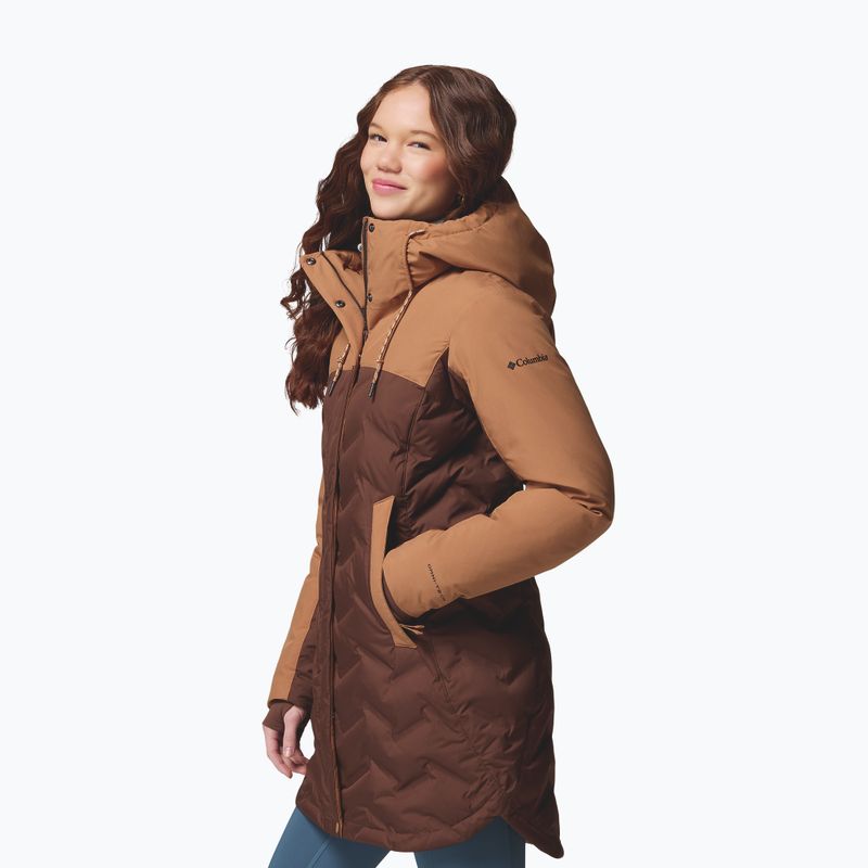 Дамско пухено палто Columbia Mountain Croo III Mid Down tobacco/camel brown 4