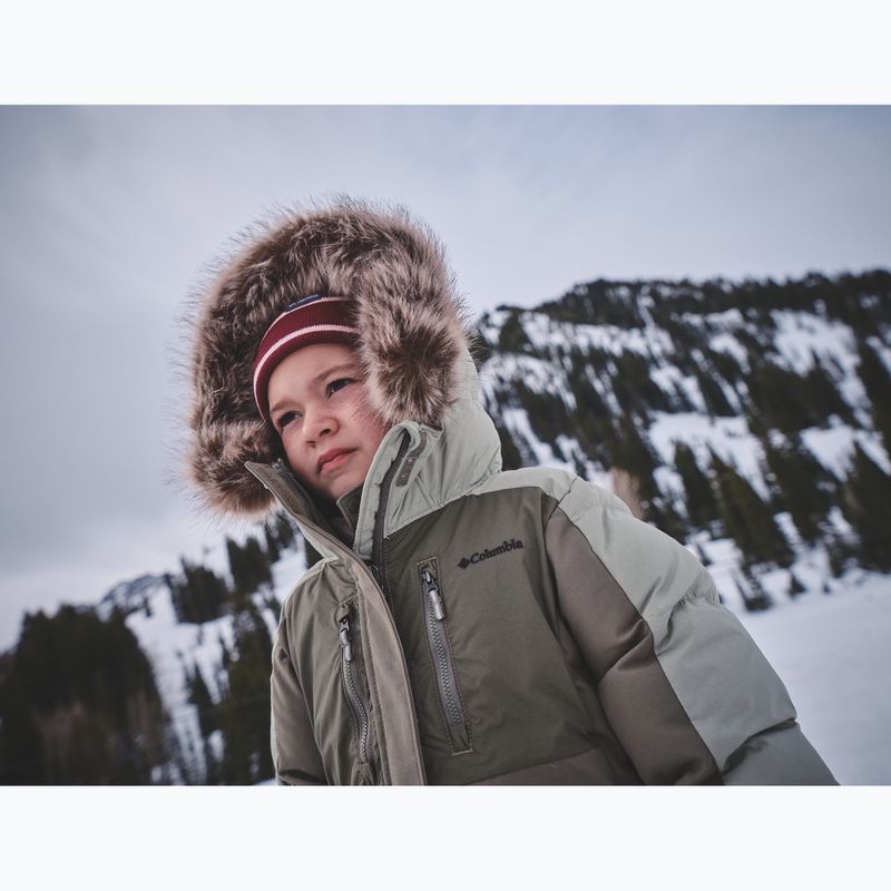 Детско подплатено яке Columbia Girl's Marquam Peak Fusion II stone green/safari 9