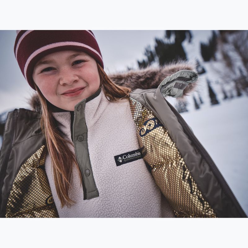 Детско подплатено яке Columbia Girl's Marquam Peak Fusion II stone green/safari 10