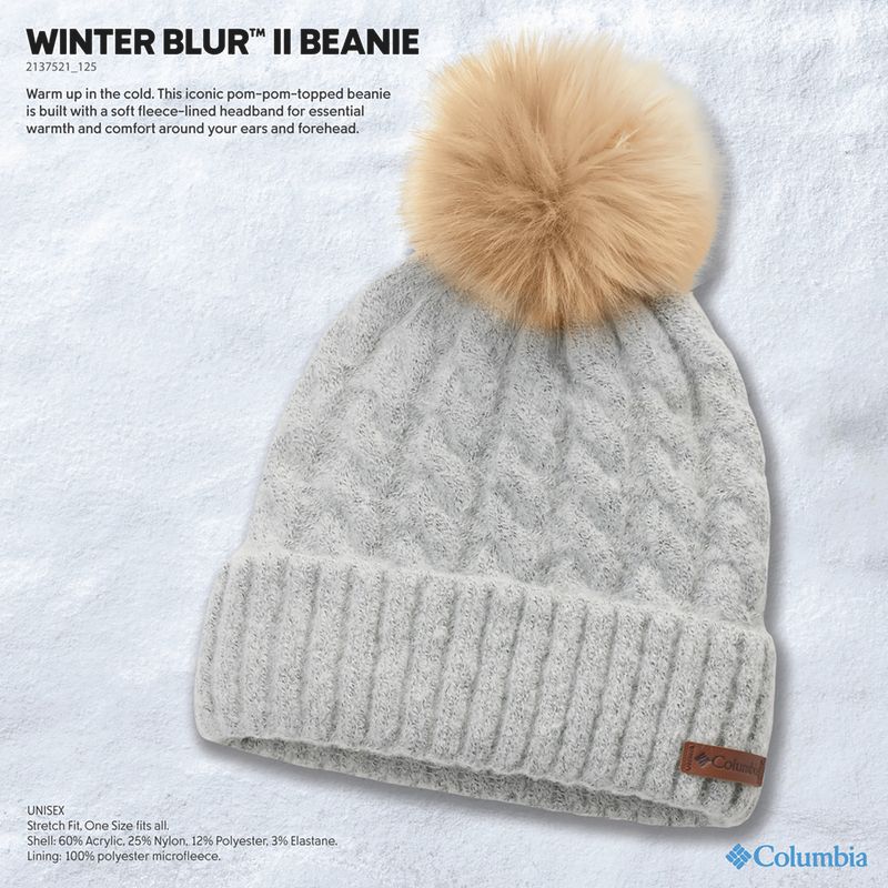 Зимна шапка Columbia Winter Blur II Beanie sea salt 7