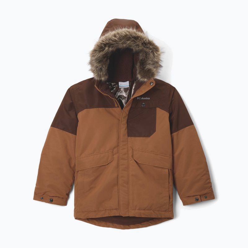 Детско ватирано яке Columbia Nordic Strider II camel brown/tobacco 8