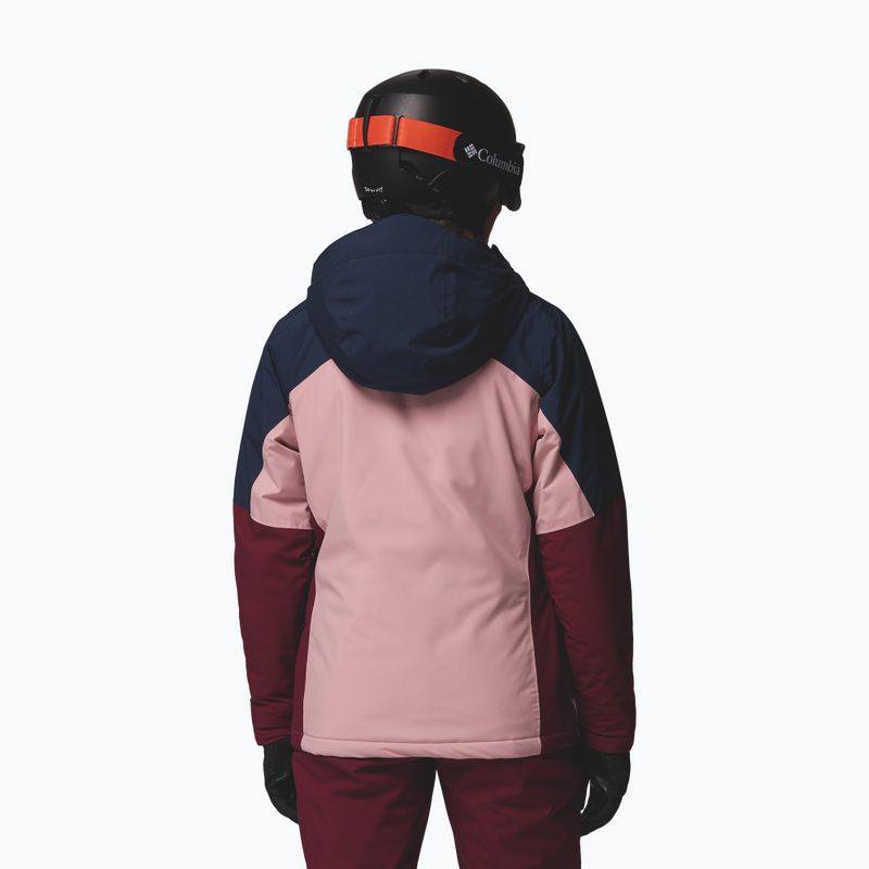 Дамско скиорско яке Columbia Liftline eraser pink/collegiate navy/rich wine 3