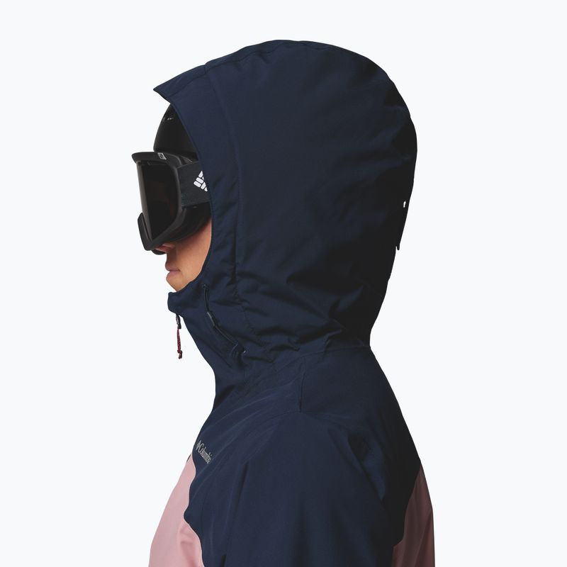 Дамско скиорско яке Columbia Liftline eraser pink/collegiate navy/rich wine 7