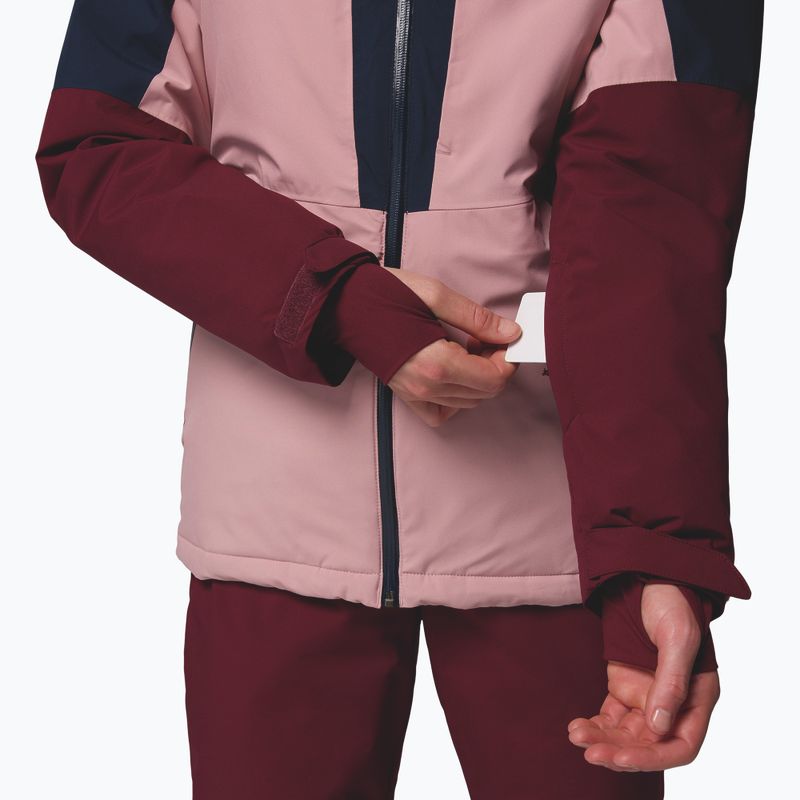 Дамско скиорско яке Columbia Liftline eraser pink/collegiate navy/rich wine 10