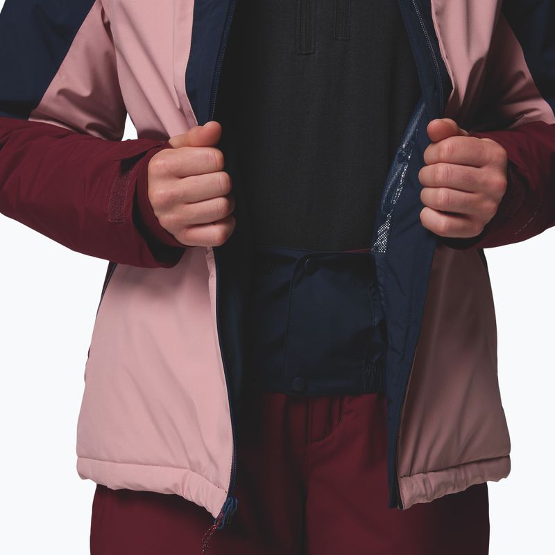 Дамско скиорско яке Columbia Liftline eraser pink/collegiate navy/rich wine 14