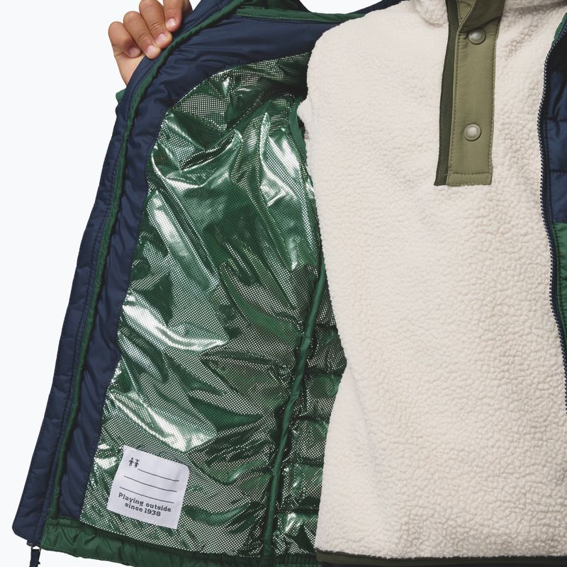Детско яке Columbia Powder Lite II Hooded rain forest/collegiate navy 7