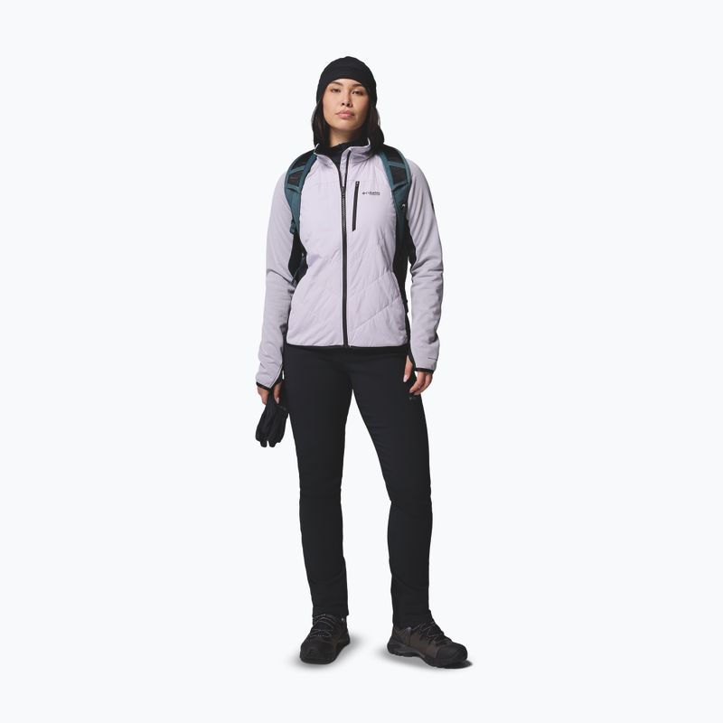 Дамско хибридно яке Columbia Arctic Crest Hybrid Full Zip lavender pearl/black 2
