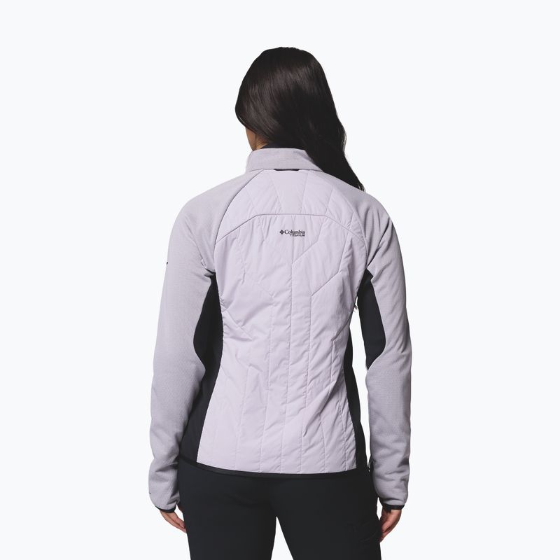 Дамско хибридно яке Columbia Arctic Crest Hybrid Full Zip lavender pearl/black 3