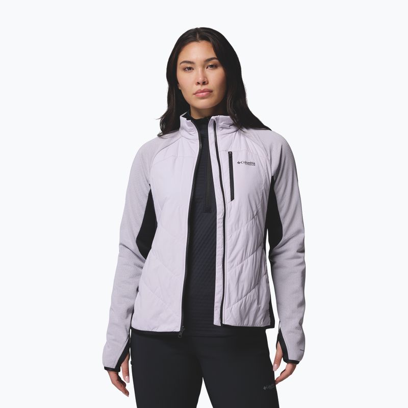 Дамско хибридно яке Columbia Arctic Crest Hybrid Full Zip lavender pearl/black 5