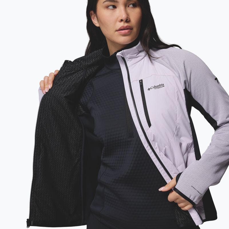 Дамско хибридно яке Columbia Arctic Crest Hybrid Full Zip lavender pearl/black 6