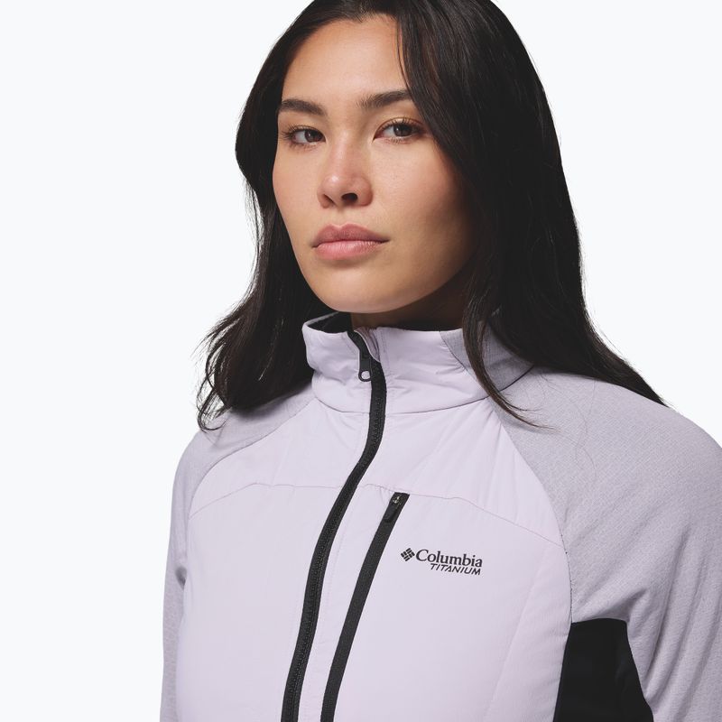 Дамско хибридно яке Columbia Arctic Crest Hybrid Full Zip lavender pearl/black 7
