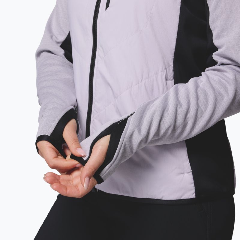 Дамско хибридно яке Columbia Arctic Crest Hybrid Full Zip lavender pearl/black 9