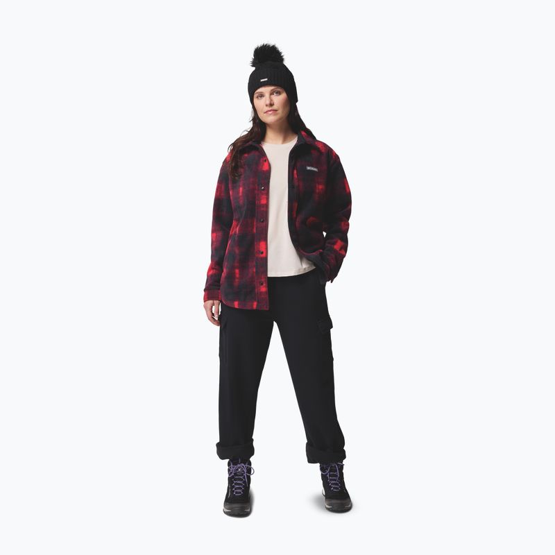 Дамска риза Columbia Benton Springs mountain red omblur tonal 4