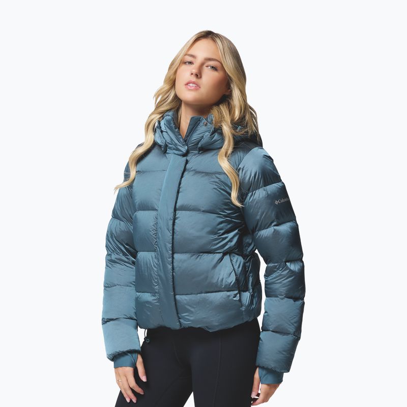 Дамско пухено яке Columbia Amaze Puff Hooded Everblue High Shine 4