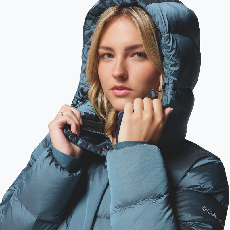 Дамско пухено яке Columbia Amaze Puff Hooded Everblue High Shine 6