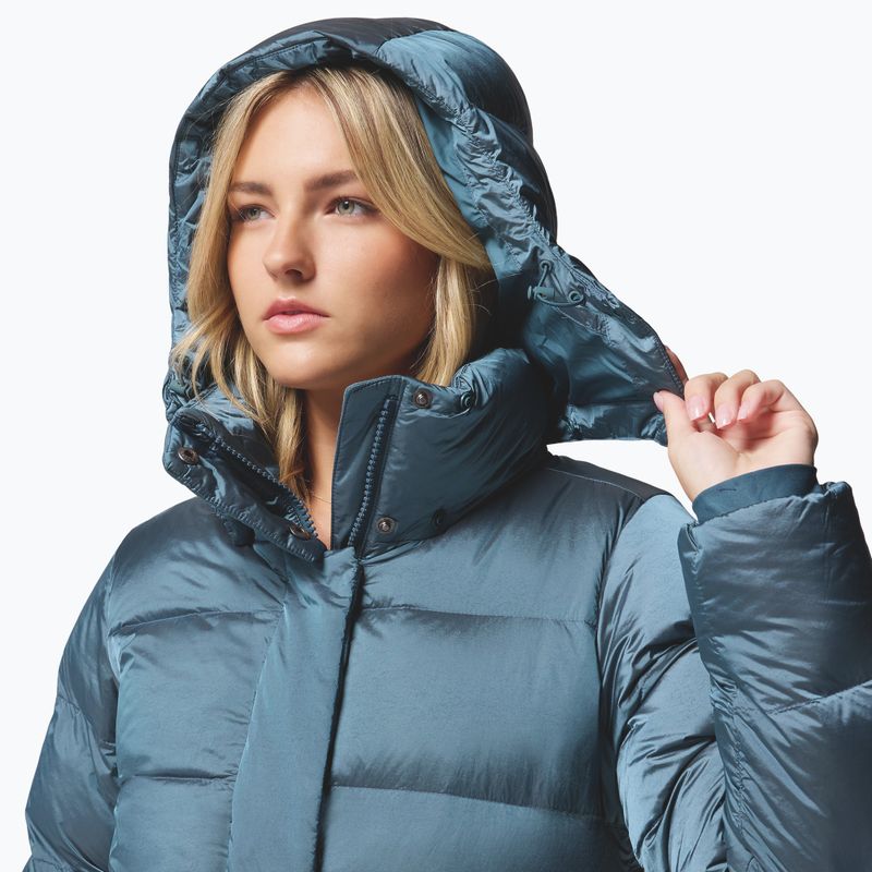 Дамско пухено яке Columbia Amaze Puff Hooded Everblue High Shine 7