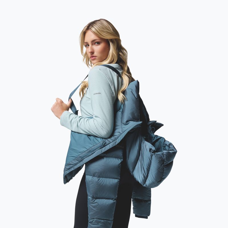 Дамско пухено яке Columbia Amaze Puff Hooded Everblue High Shine 11