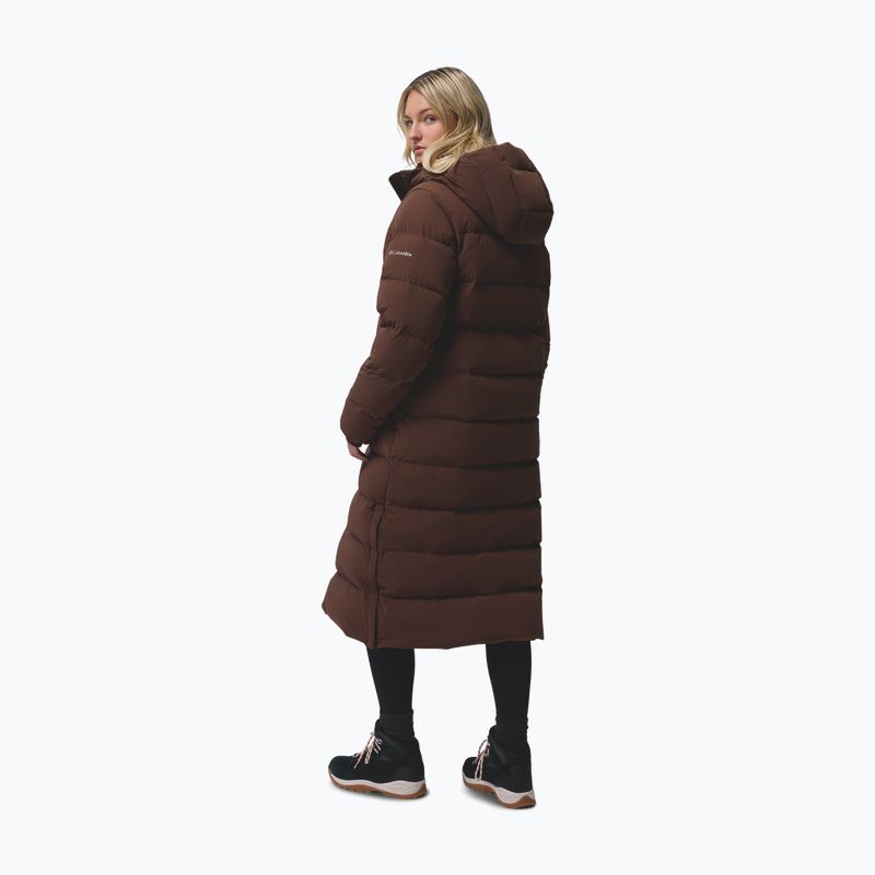 Дамско пухено дълго яке Columbia Amaze Puff Long Hooded tobacco 3