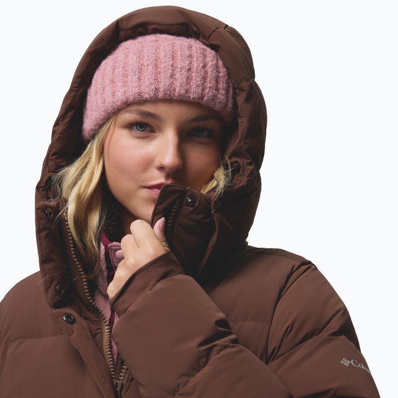 Дамско пухено дълго яке Columbia Amaze Puff Long Hooded tobacco 11