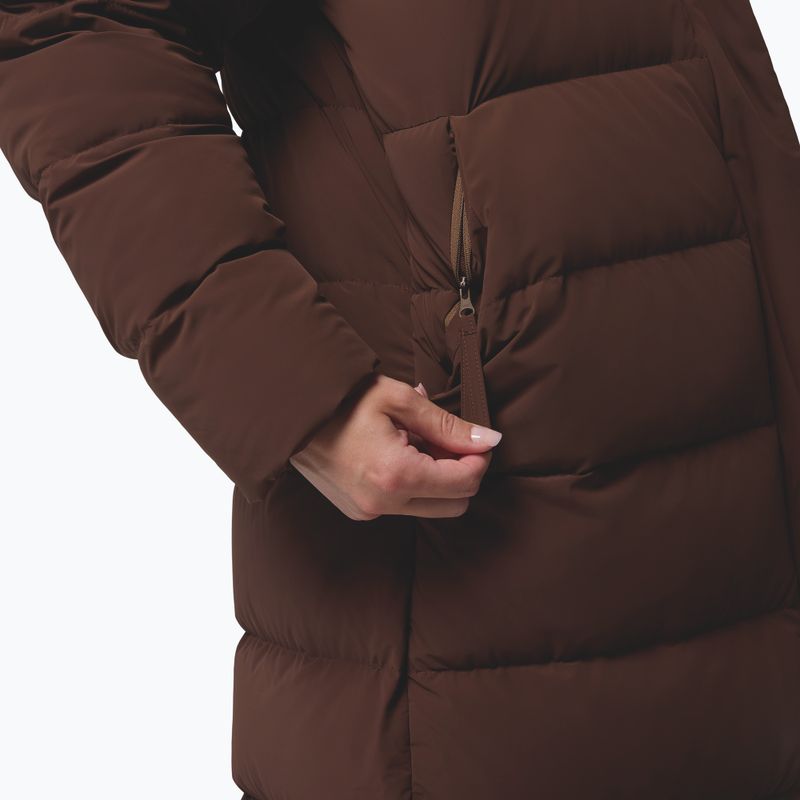 Дамско пухено дълго яке Columbia Amaze Puff Long Hooded tobacco 14