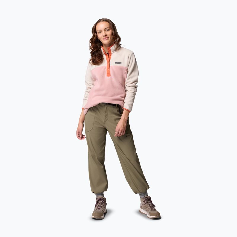 Дамски полар Columbia Benton Springs 1/2 Snap eraser pink/dark stone/tuscan 2