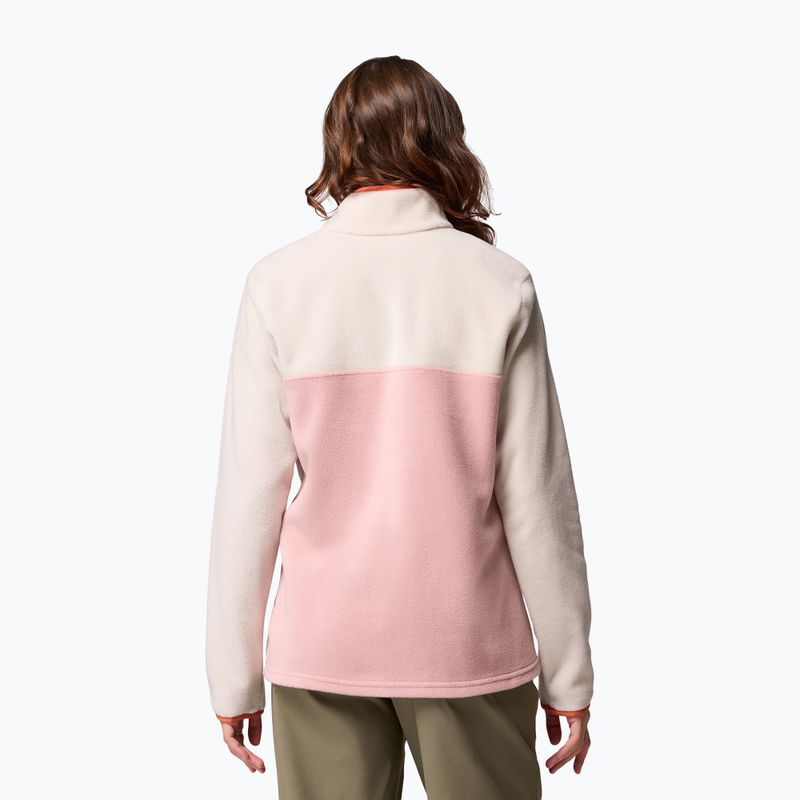 Дамски полар Columbia Benton Springs 1/2 Snap eraser pink/dark stone/tuscan 3