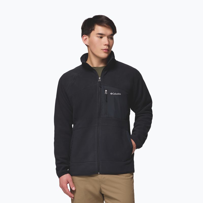 Мъжки поларен суитшърт Columbia Fast Trek Overlay Full Zip black 5