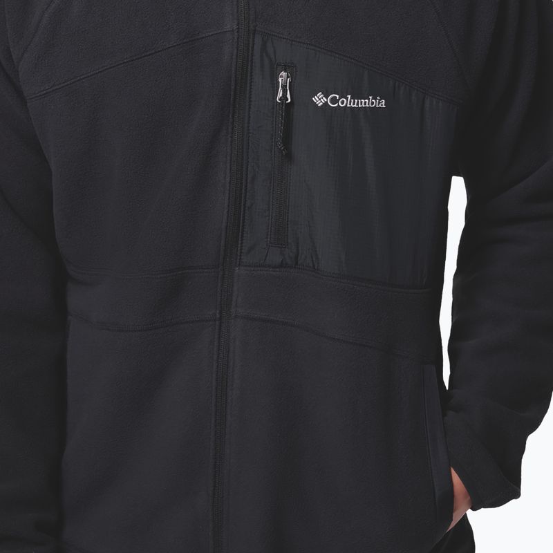 Мъжки поларен суитшърт Columbia Fast Trek Overlay Full Zip black 7