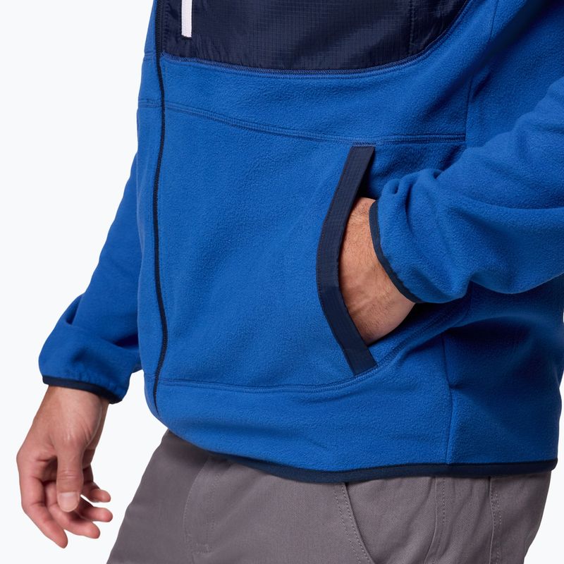 Мъжки поларен суитшърт Columbia Fast Trek Overlay Full Zip mt blue/coll navy 7