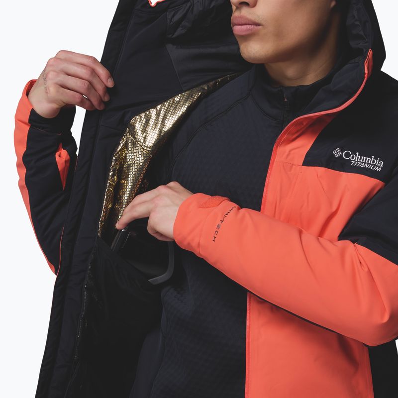 Мъжко скиорско яке Columbia Cirque Bowl spice/spicy black/zing 13