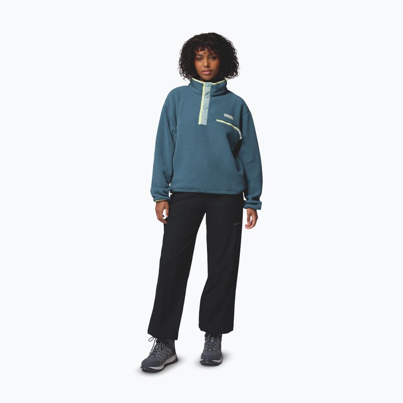 Дамски поларен суитшърт Columbia Helvetia II Cropped Half Snap Fleece everblue/crushed blue/citron haze 2