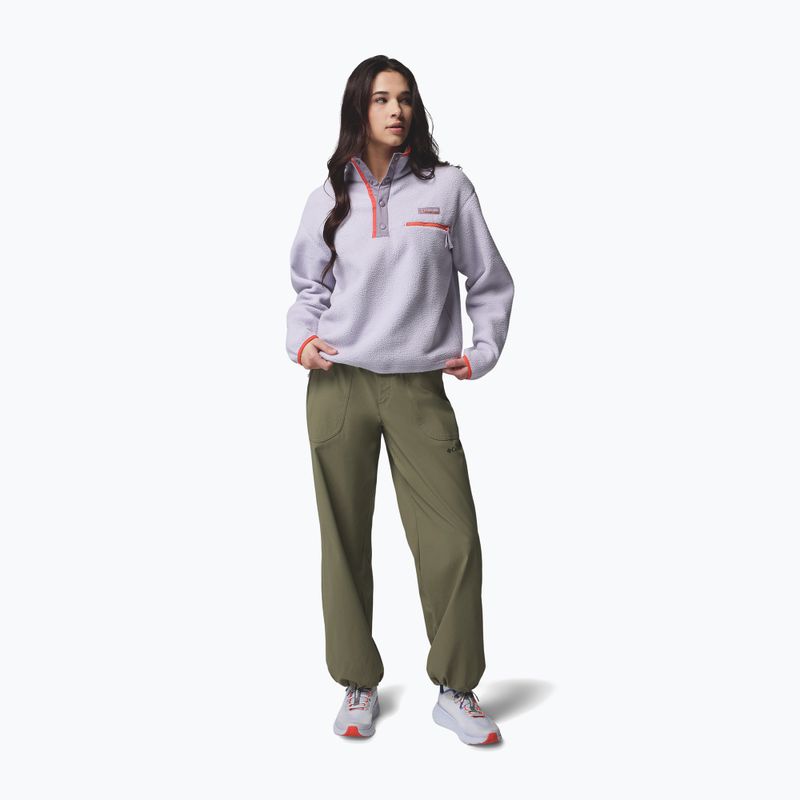 Дамски поларен суитшърт Columbia Helvetia II Cropped Half Snap Fleece lavender pearl/shale purple/zing 2