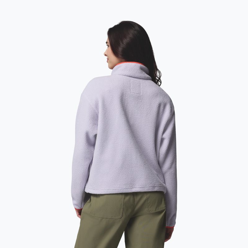 Дамски поларен суитшърт Columbia Helvetia II Cropped Half Snap Fleece lavender pearl/shale purple/zing 3