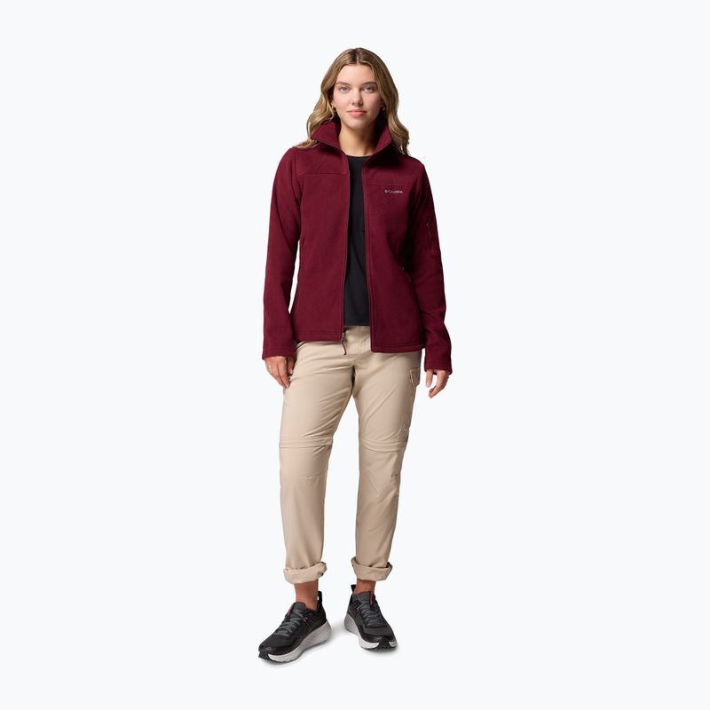 Дамско поларено яке Columbia Fast Trek II rich wine 2